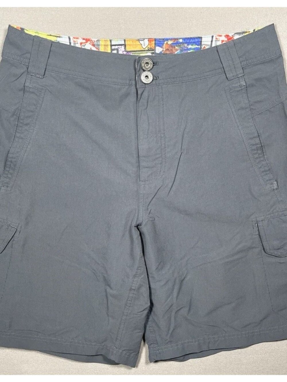 Lululemon Vintage Athletic Charcoal Gray Cargo Shorts Inseam 9.5” - Men Size 34